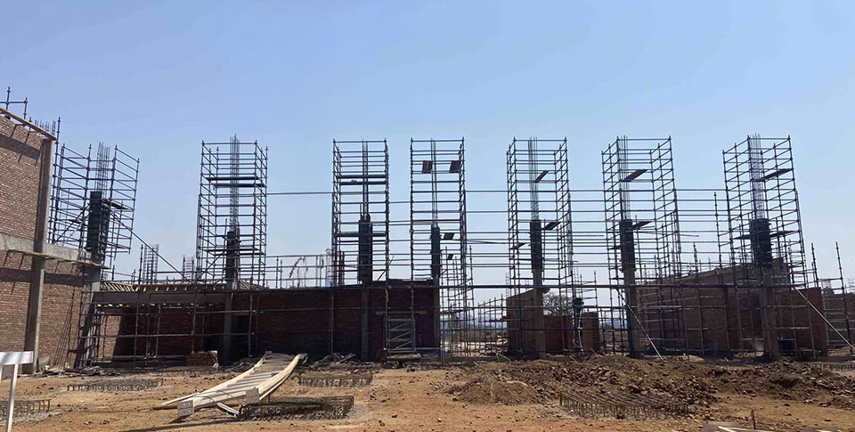 Scaffolding project by Rent a Scaffold in Harare