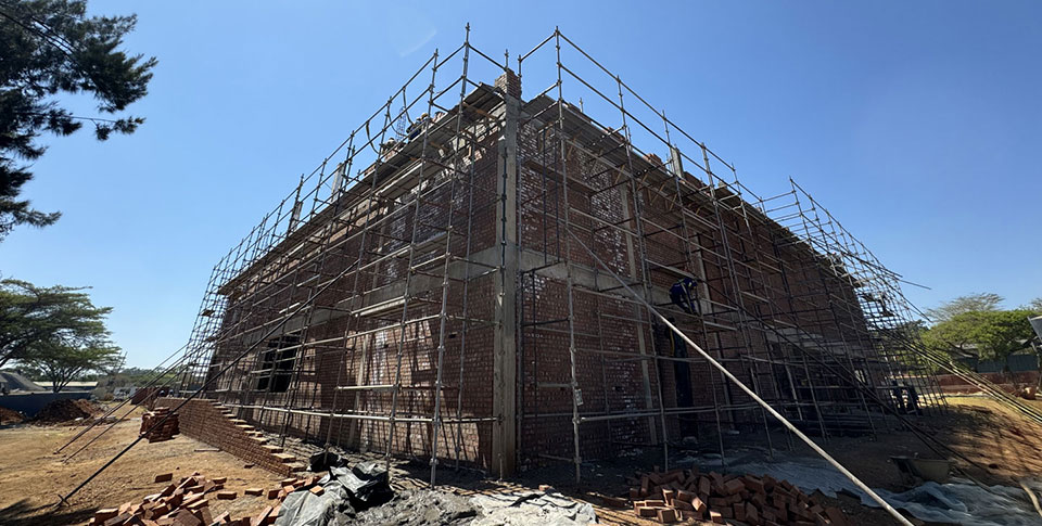 Scaffolding project by Rent a Scaffold in Harare