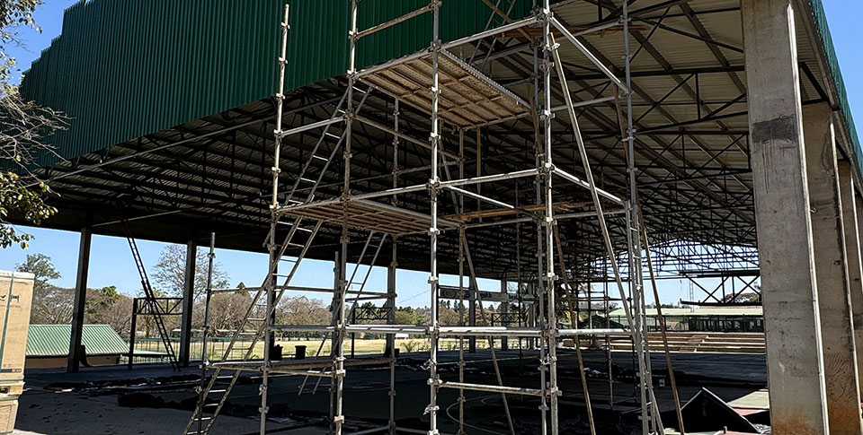 Scaffolding project by Rent a Scaffold in Harare