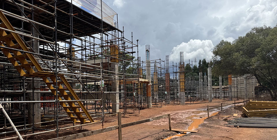 Scaffolding project by Rent a Scaffold in Harare